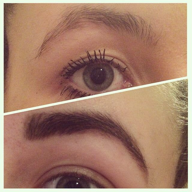 HD Brows First Time Before and after